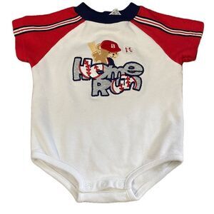 Infant Baby Y2K Sesame Street Baseball Onesie